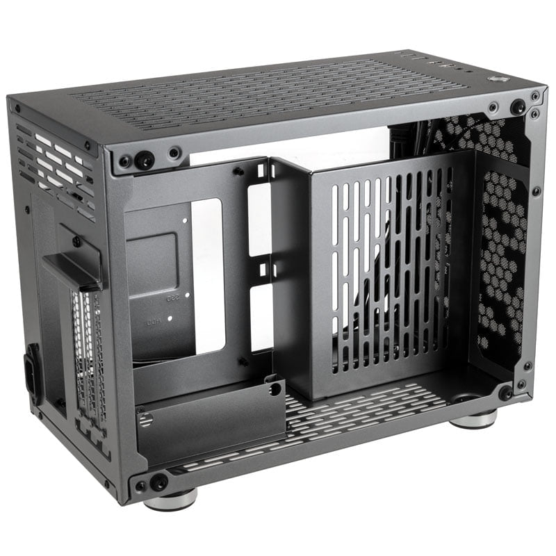 Kolink Rocket Heavy Vented Edition Aluminium Mini-ITX Case-Gunmetal Grey
