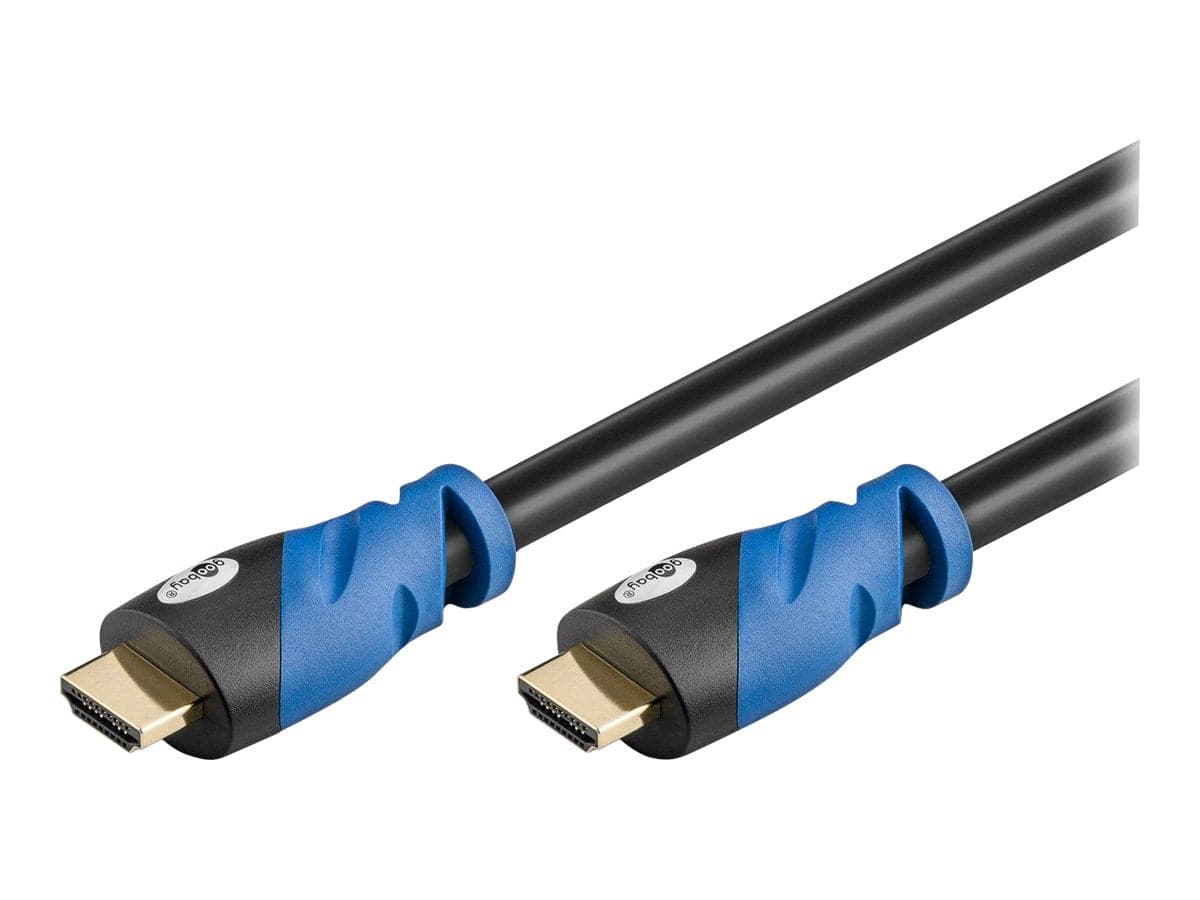 Goobay HDMI 2.0 Premium 3m Svart/Blå
