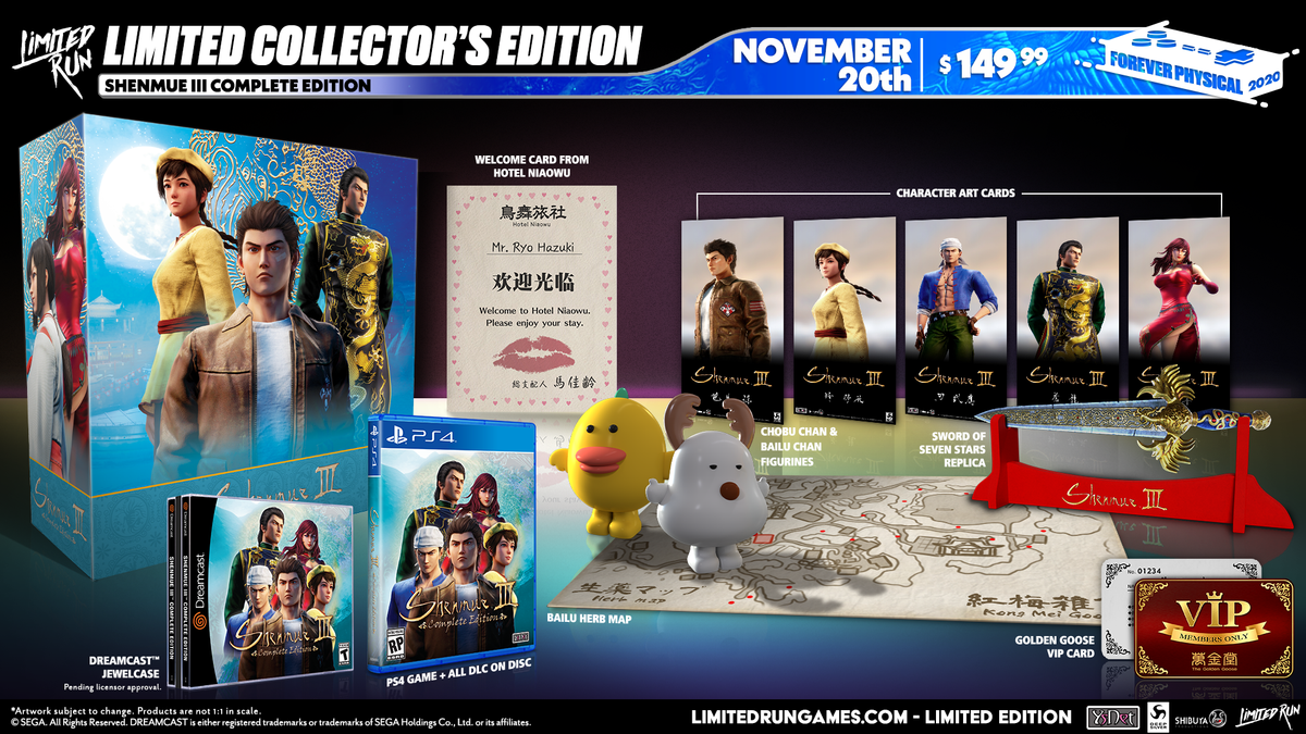 Shenmue III: Complete Edition - Collectors Edition (Import) Limited Run