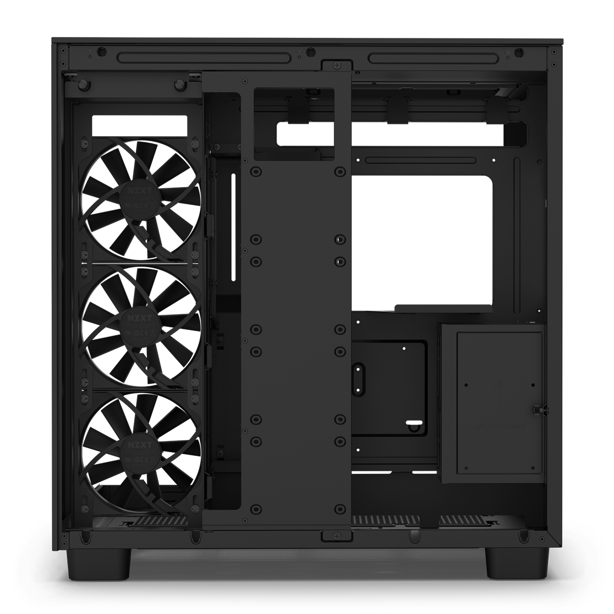 NZXT H9 Flow Black Dual Chamber Mid Tower Case