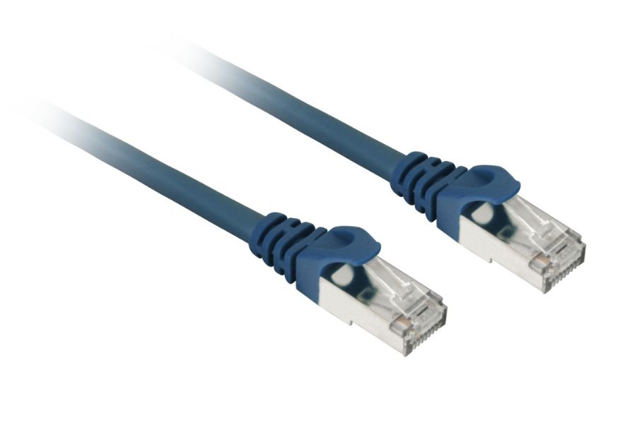Sharkoon patch network cable SFTP, RJ-45, with Cat.7a raw cable (blue, 10 meters) Sharkoon