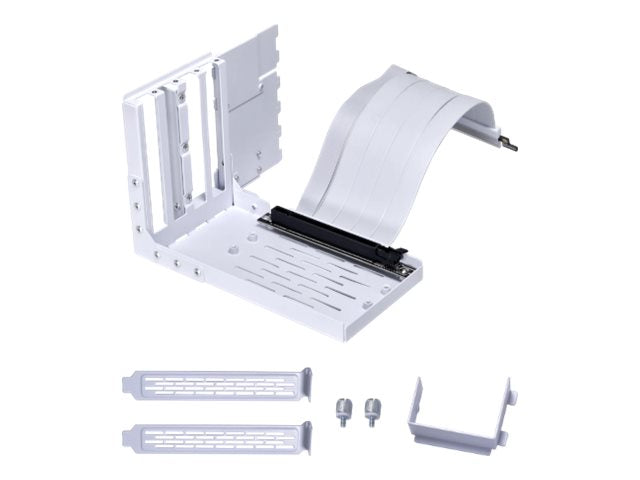 Lian Li Universal 4-slots Vertikal GPU-fäste Med PCIe 4.0-riser-kabel Vit - För Fullt Torn/ATX-fodral