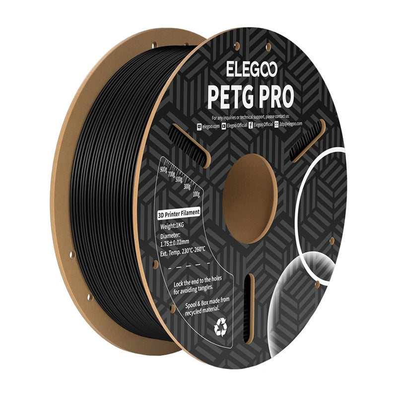 Elegoo PETG Pro filament – sort, 1 kg
