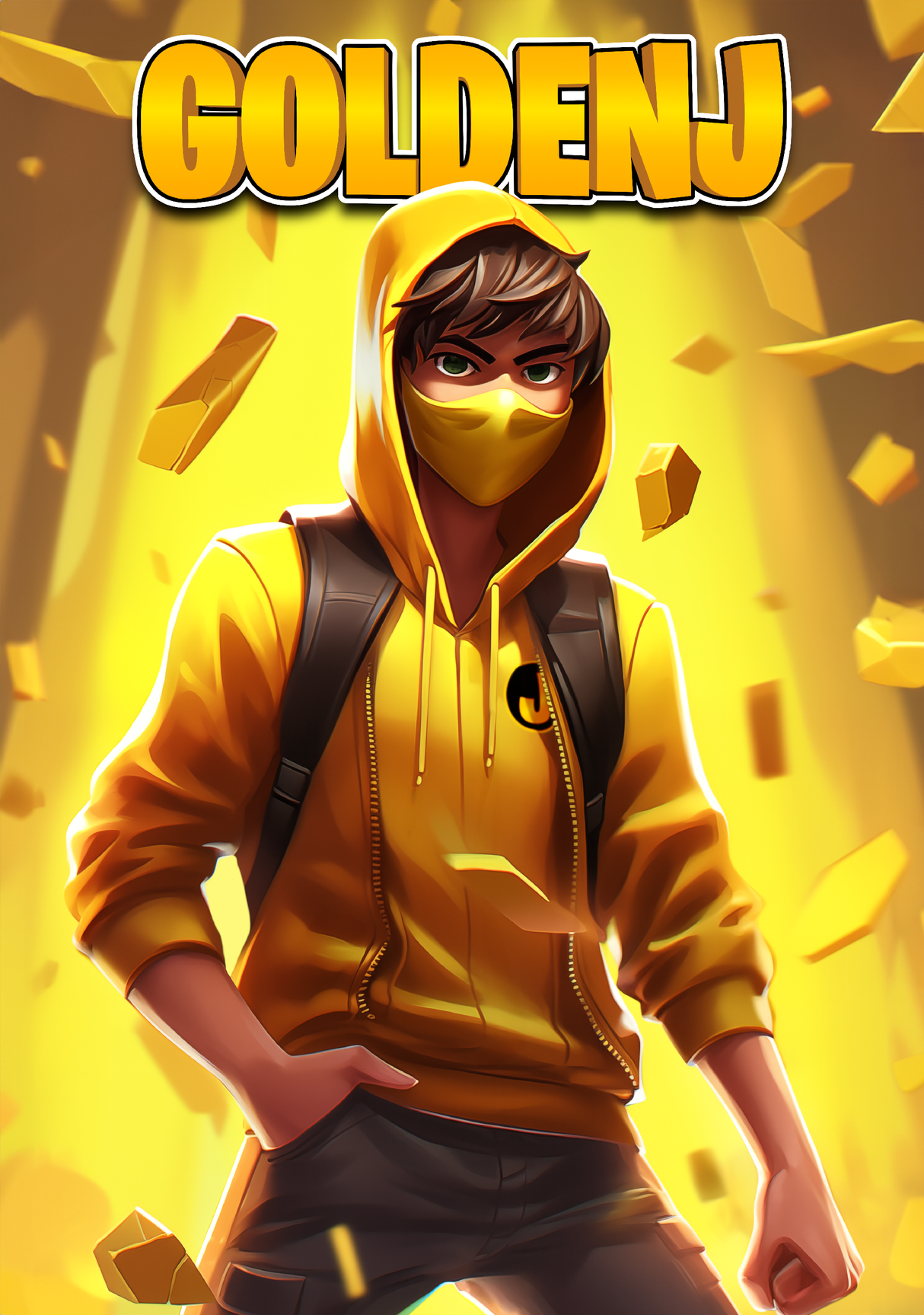 GoldenJ Guld Affisch