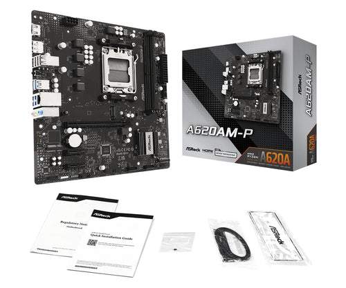 ASRock A620AM-P bundkort - produktbillede 6