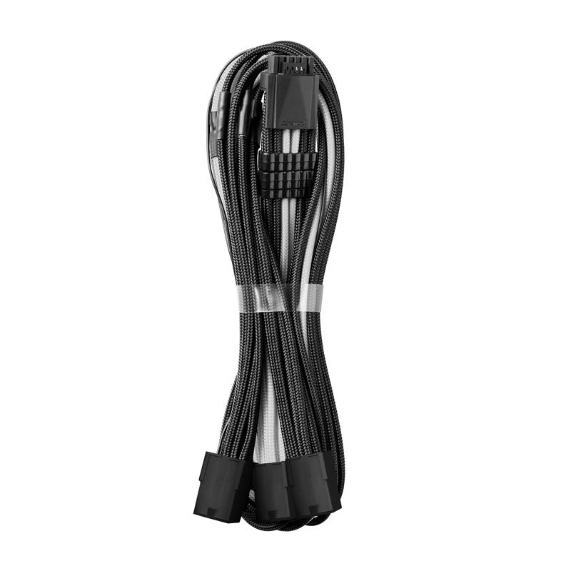 CableMod Pro ModMesh 12VHPWR Till 3x PCI-e-kabel - 45cm, Svart/vit