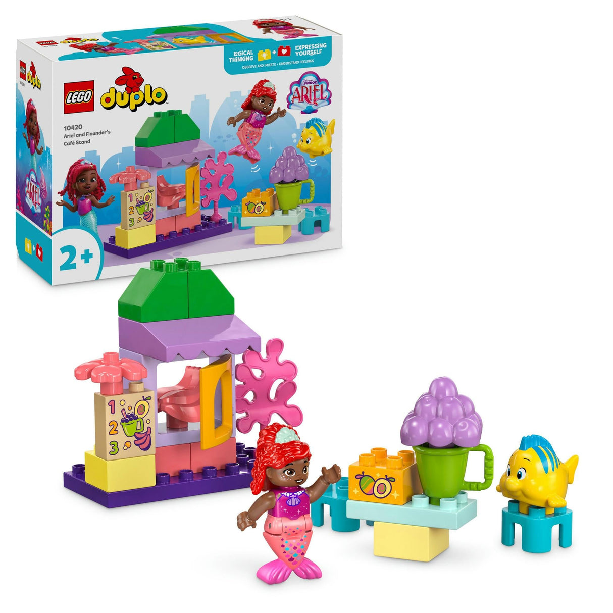 LEGO 10420 DUPLO Disney Ariel and Flounder's Café Kiosk, construction toy LEGO