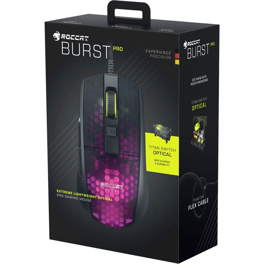 Roccat Burst Pro Black RGB Gaming Mouse