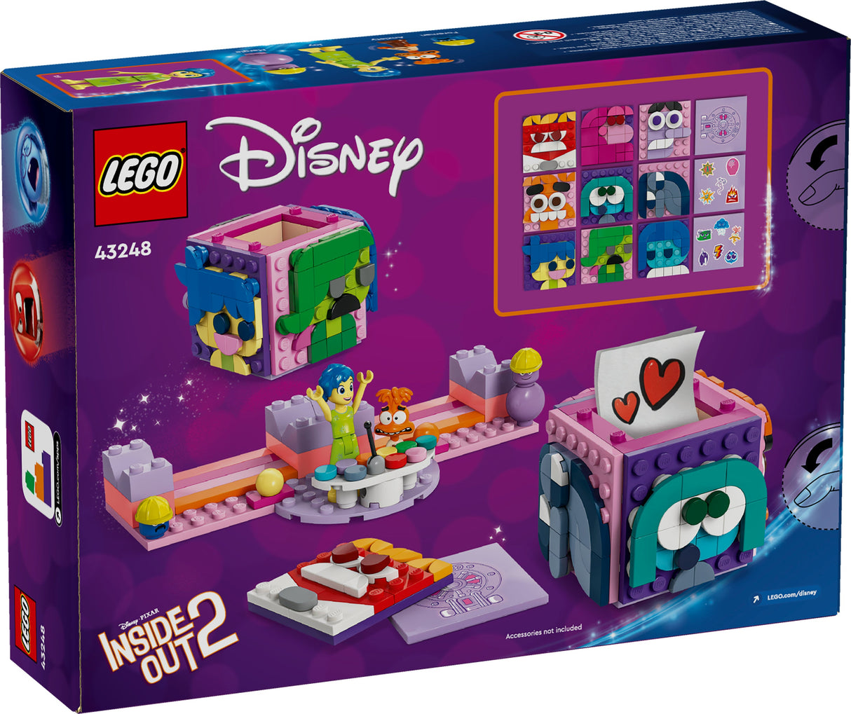LEGO 43248 Disney Pixar Inside Out 2 Mood Cubes, Byggleksak