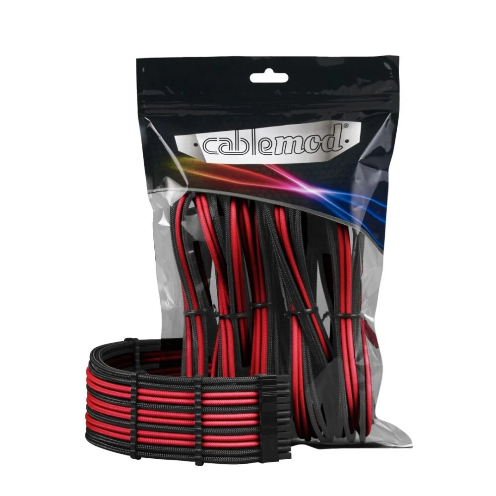 CableMod PRO ModMesh Kabelförlängningssats - Svart/Röd