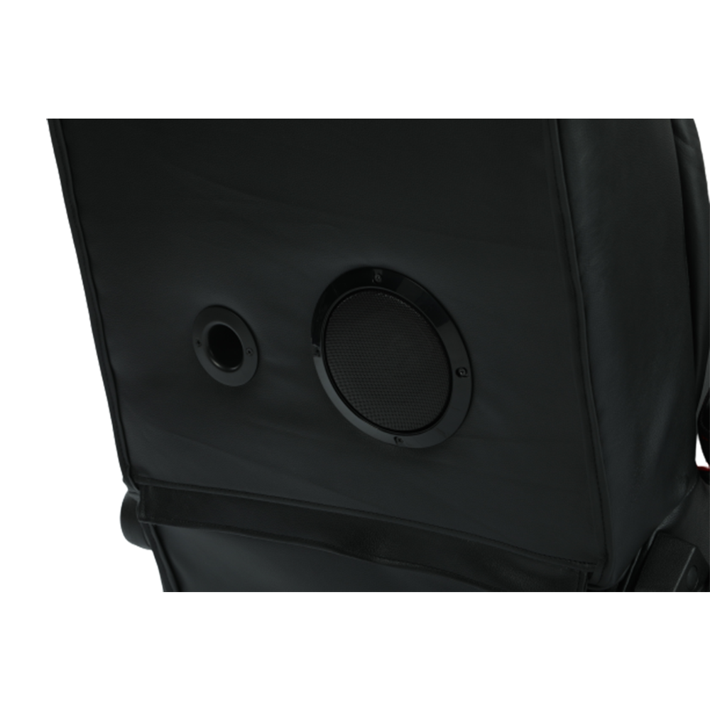 Nordic Gaming Cinema Stol Röd Svart - PU Läder - Inbyggt Musiksystem