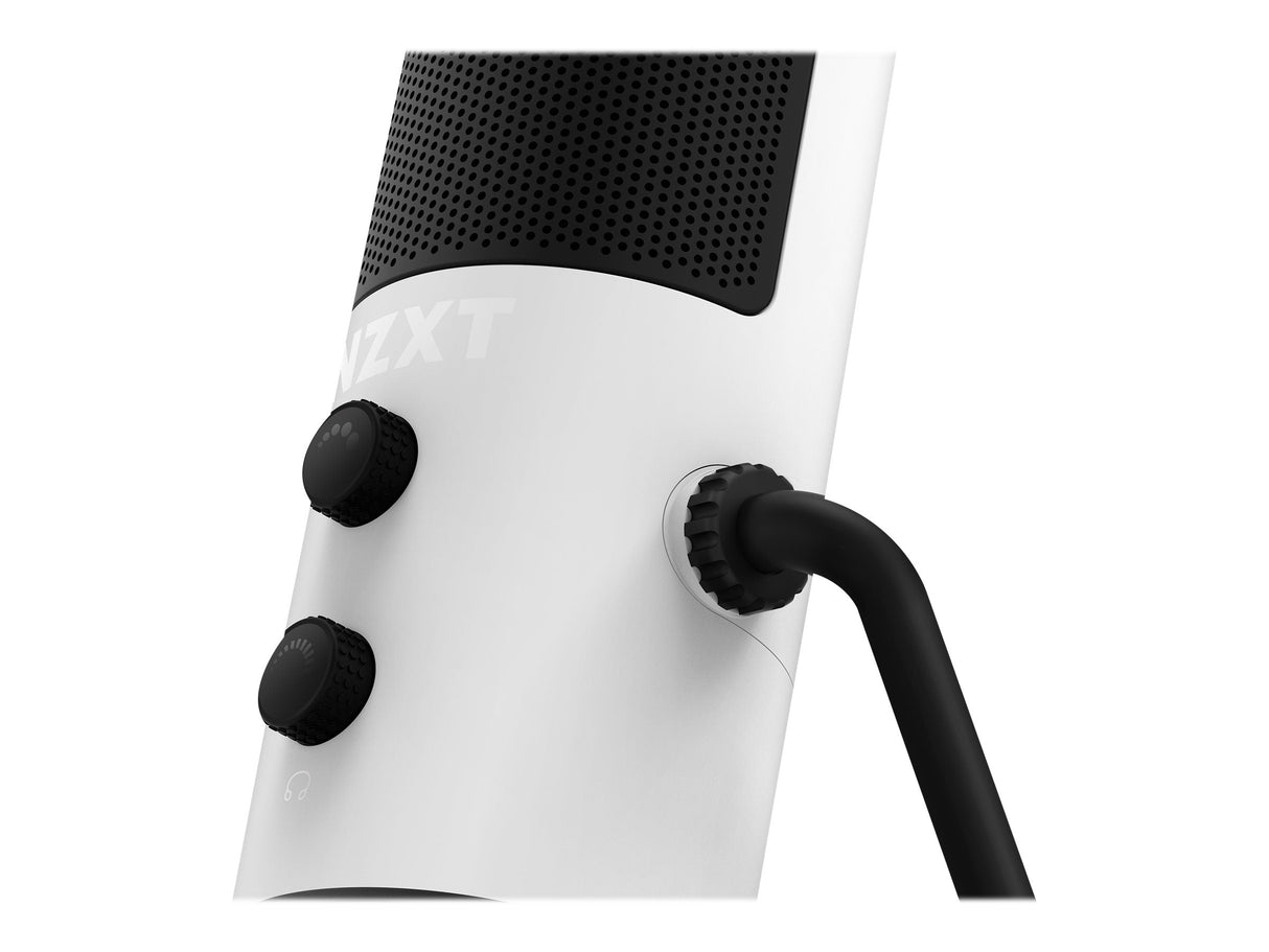 NZXT Kapselmikrofonkabel Kardioid Svart Vit