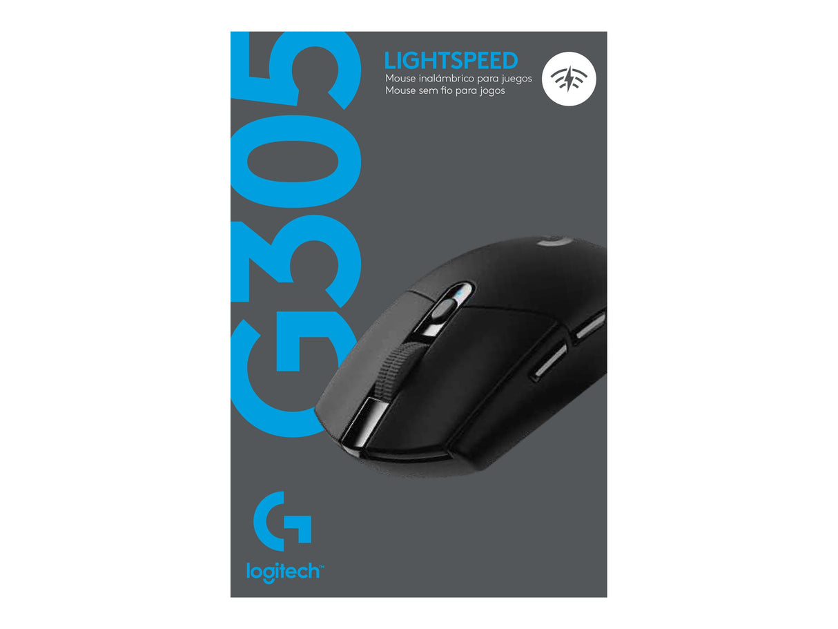 Logitech G305 Optisk Trådlös Svart