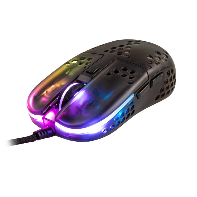 Xtrfy MZ1 RGB Rail Gaming Mus, Svart Transparent