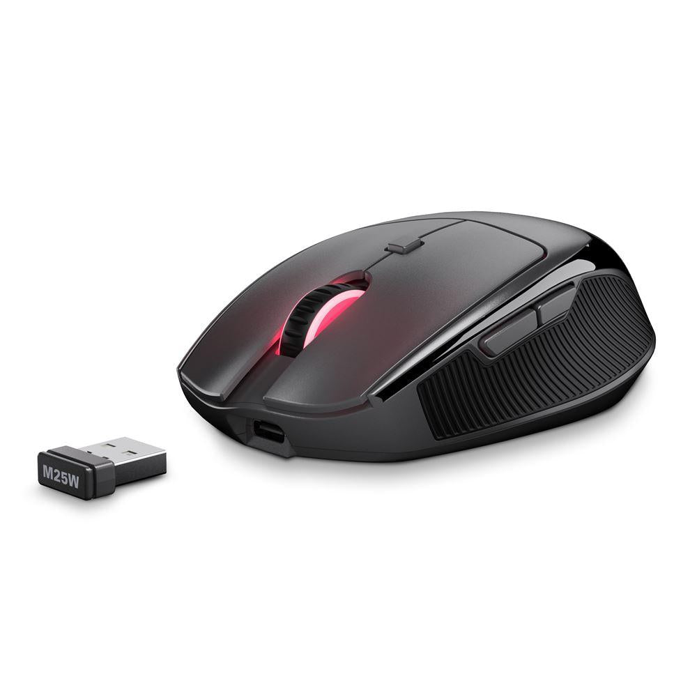 Sharkoon OfficePal M25W trådløs mus – sort, 4.000 DPI, USB-C – billede 6