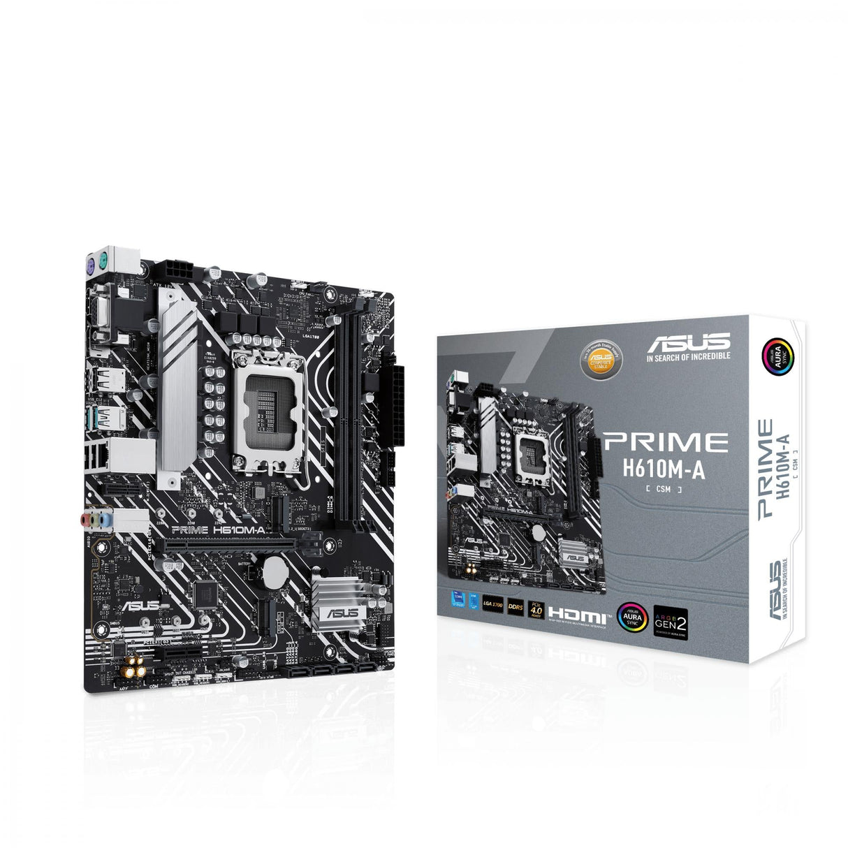 ASUS PRIME H610M-A-CSM (mATX, H610, LGA 1700, DDR5)