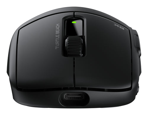 Turtle Beach Burst II Pro – trådløs gamingmus, sort – Front med USB-C-port