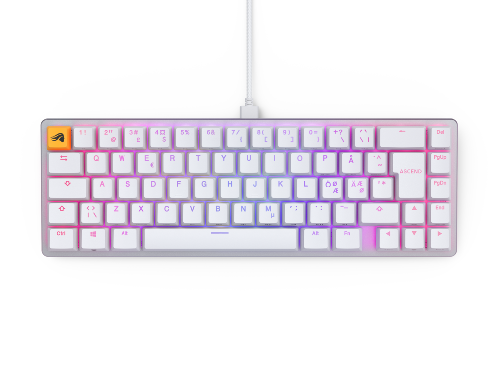 Glorious GMMK 2 Compact 65% - Fox Switch, NO-Layout - Vit