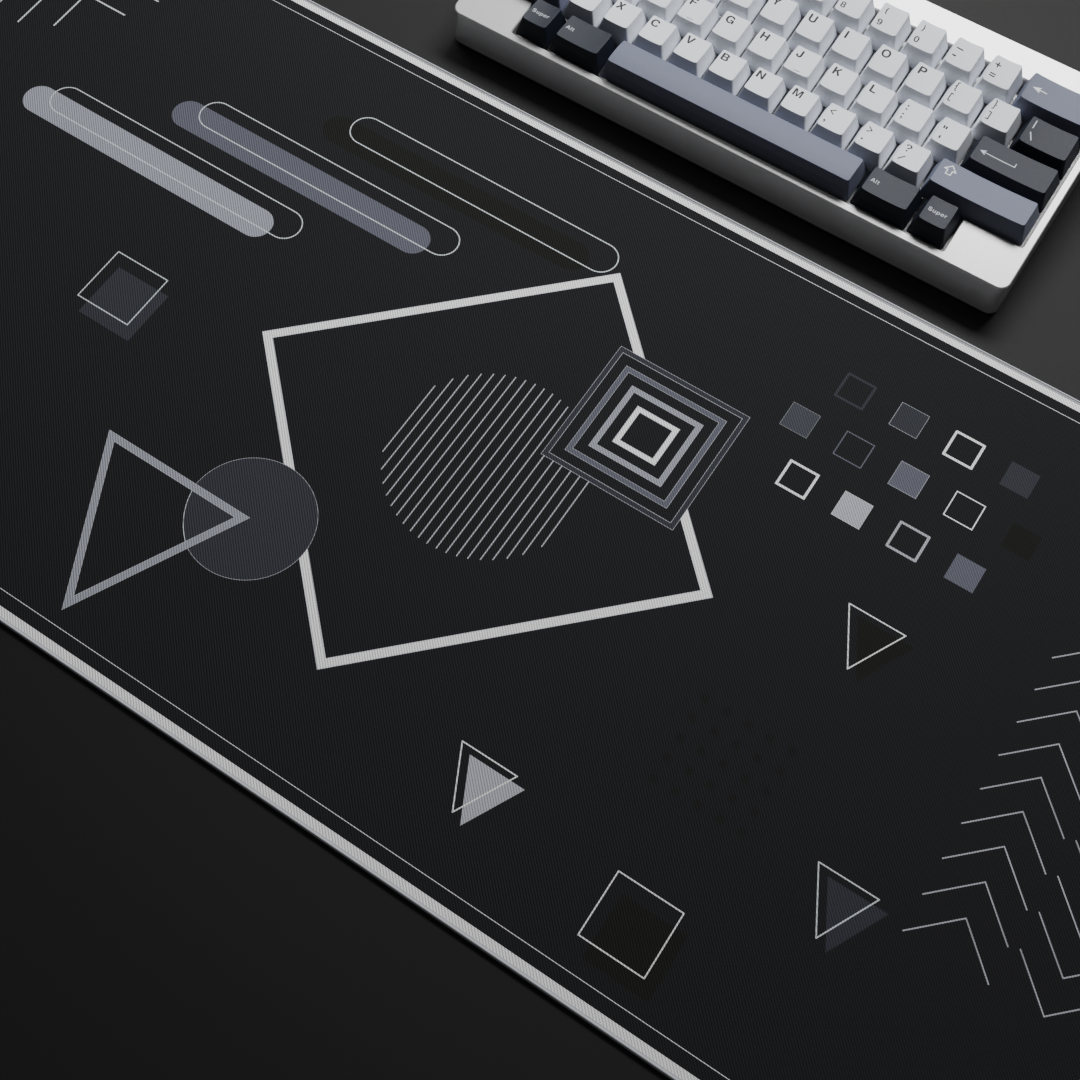 Mighty Setup - Geometric Glitch Black