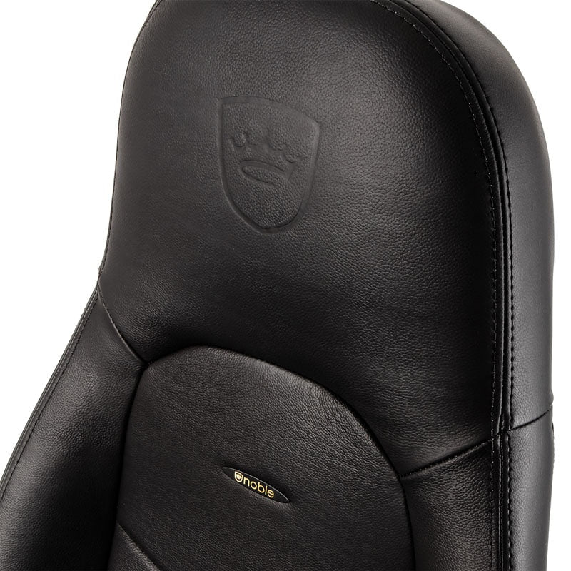 noblechairs ICON Äkta Läder Svart/Svart