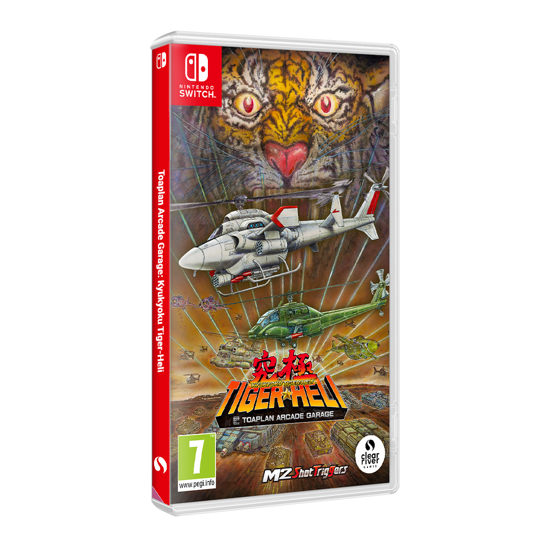 Toaplan Arcade Garage: Kyukyoku Tiger-Heli – omslag til Nintendo Switch