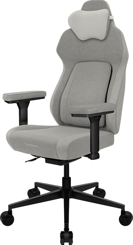 ThunderX3 Smart CORE Loft Ljusgrå- CORE.RDY 360 Svankstöd, Synkron Lutning, Fotstöd, Max 150 Kg, 4d