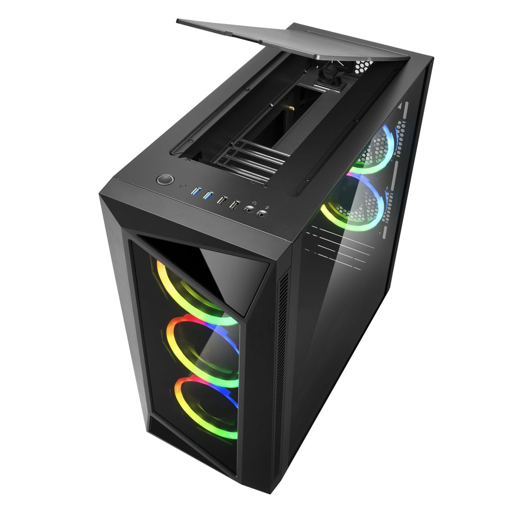 Sharkoon REV200, Tower Case (Black, Tempered Glass)
