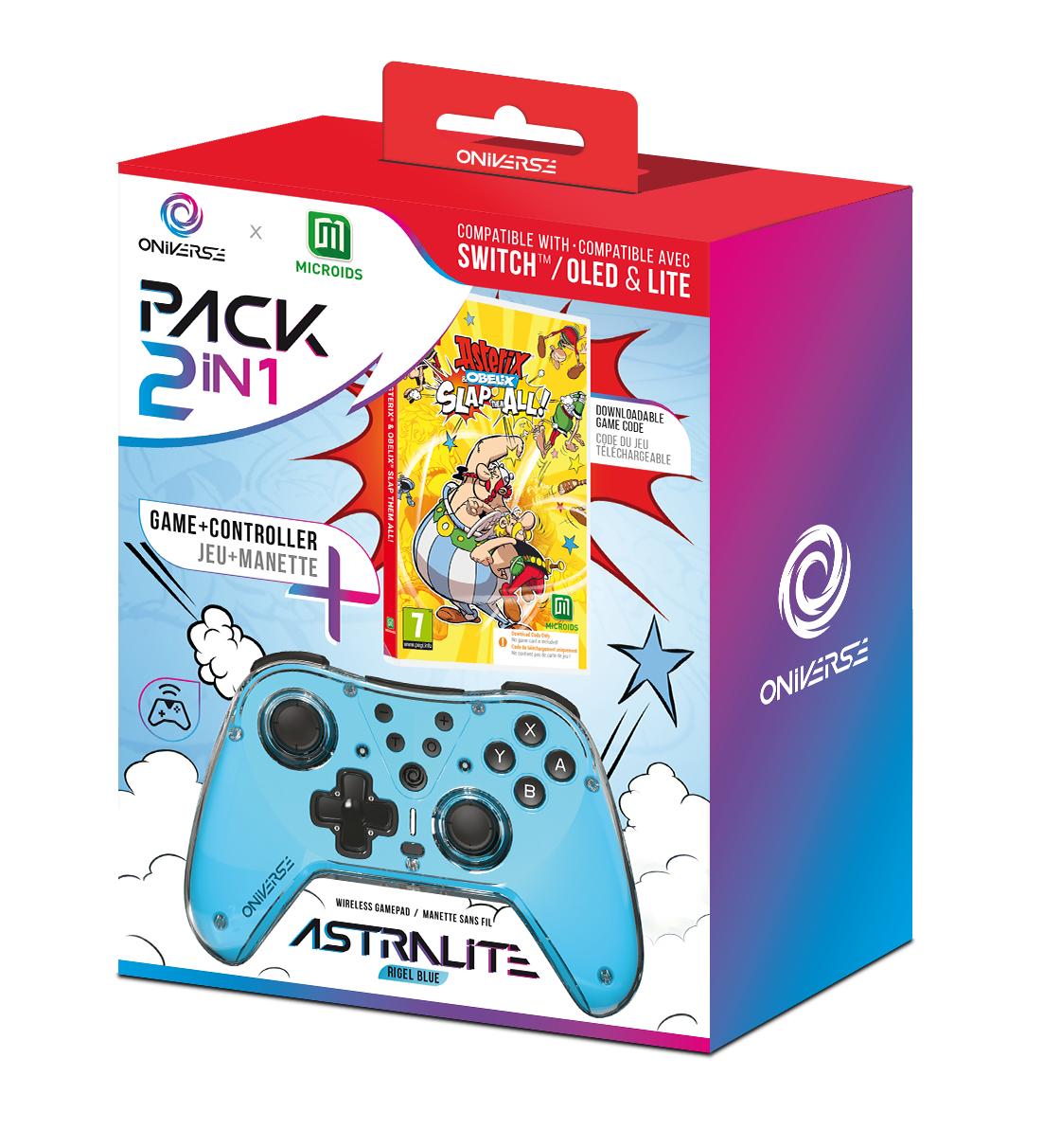 Oniverse Astralite controller + Asterix et Obelix Slap them all! (Code in Box) ONIVERSE