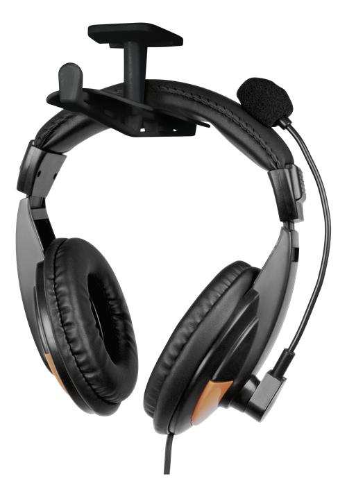 Headsethängare För Två Headset, ABS-plast, 3M Självhäftande Pa