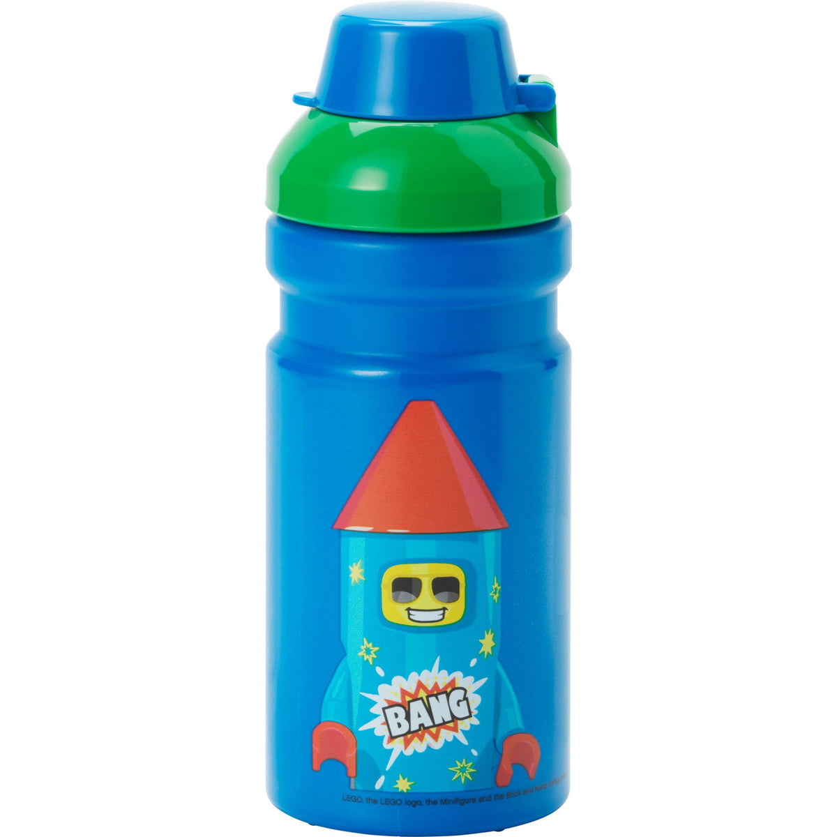 Room Copenhagen LEGO drinking bottle Firework Guy (blue/green, 0.39 liters) Room Copenhagen