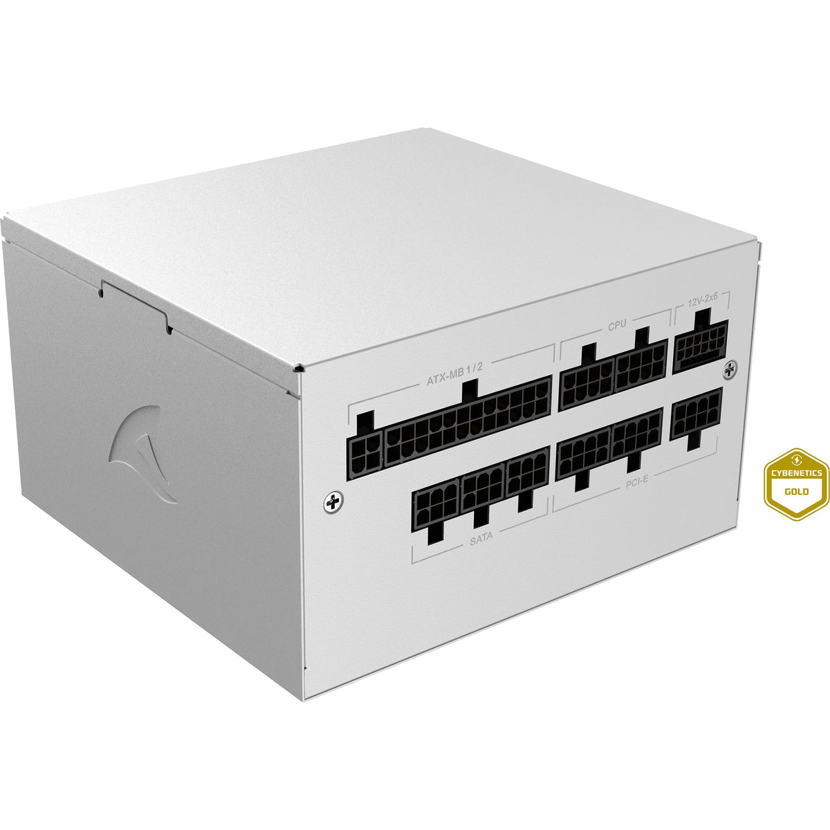 Hvid Sharkoon Rebel P20 Gen2 850W strømforsyning med modulære kabelporte