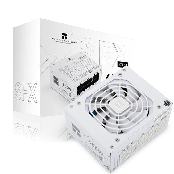 Thermalright TR-TPFX 650W, 80+ Platinum modular PSU, SFX, Hvid Thermalright