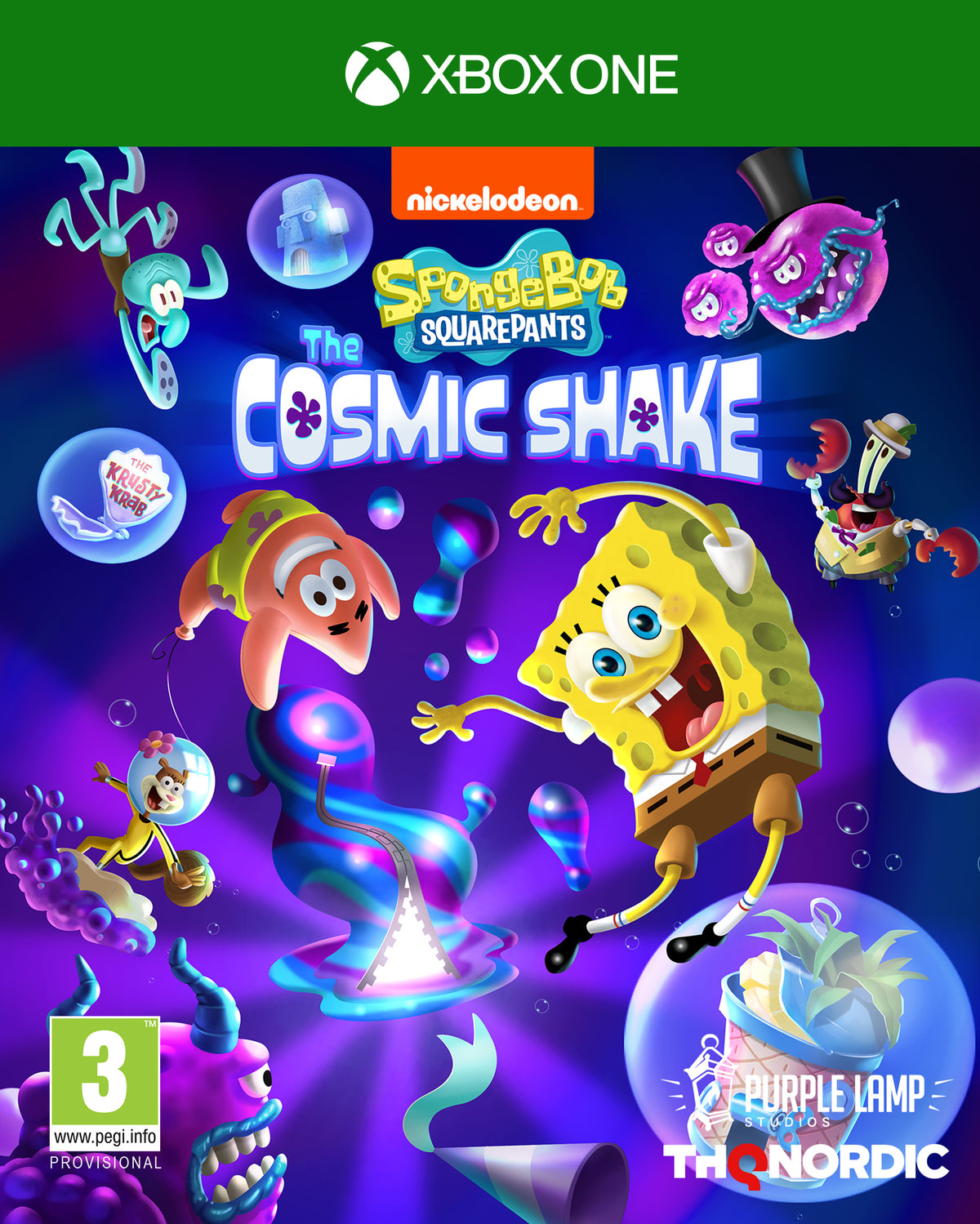 SpongeBob SquarePants: The Cosmic Shake – Xbox One – spillets forside