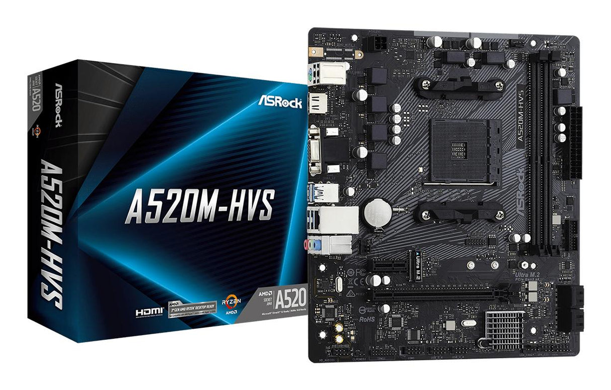 ASRock A520M-HVS (AM4)