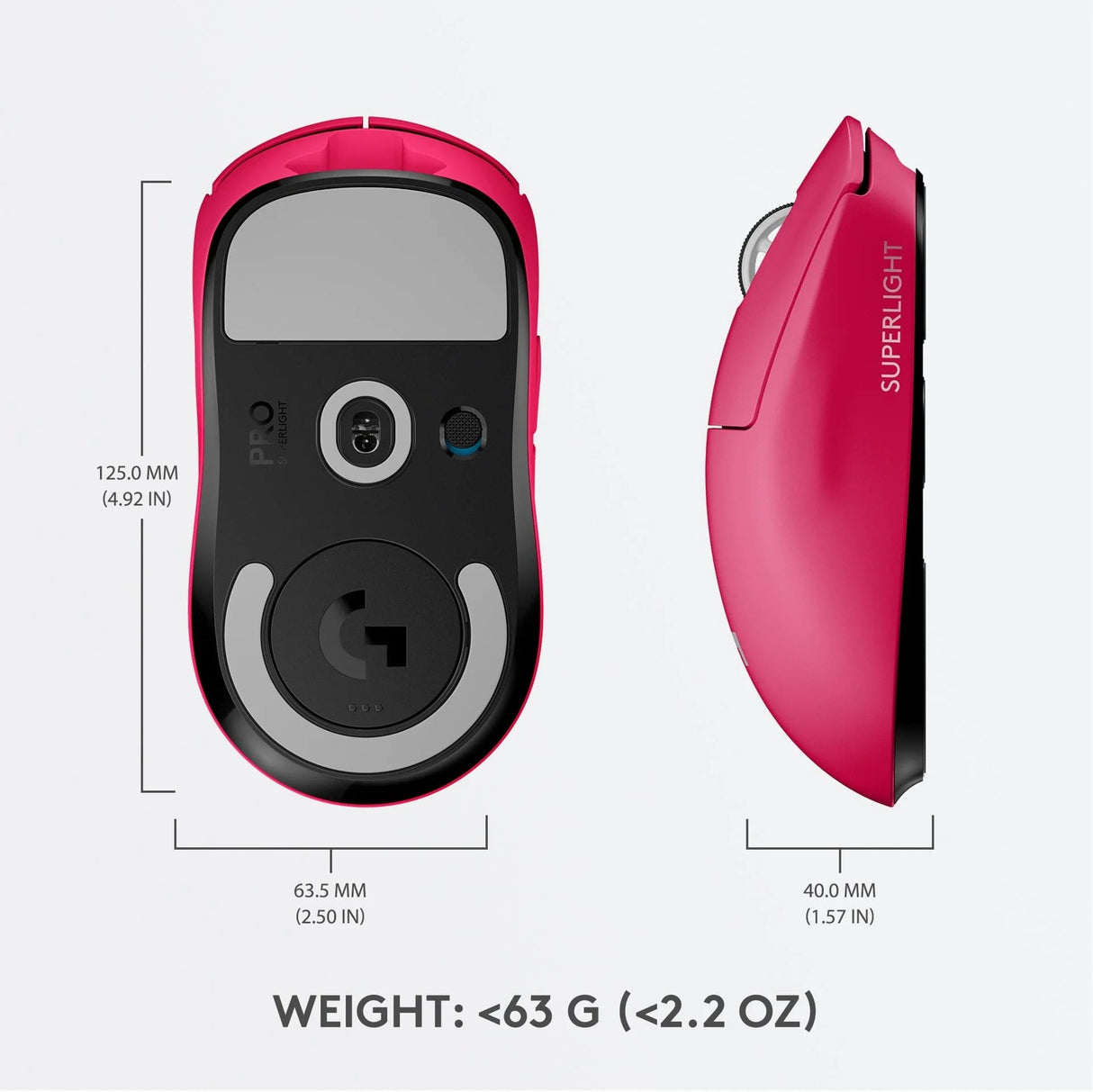 Logitech - PRO X Superlight Pink Spelmus
