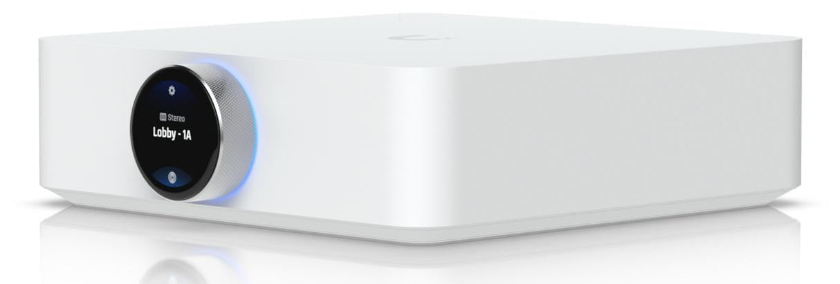Ubiquiti PowerAmp, amplifier white, Wi-Fi, AirPlay 2, Spotify Connect Ubiquiti