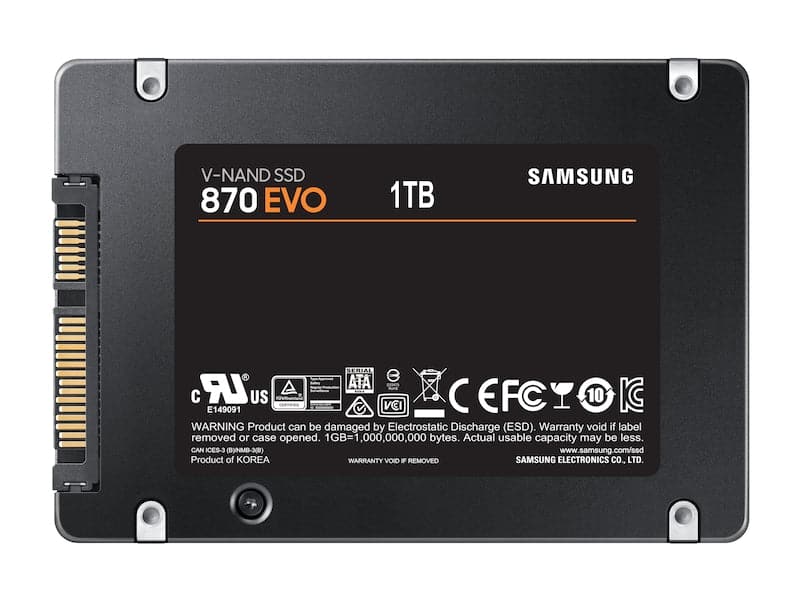 Samsung 870 EVO SSD MZ-77E1T0B 1TB 2.5 SATA-600