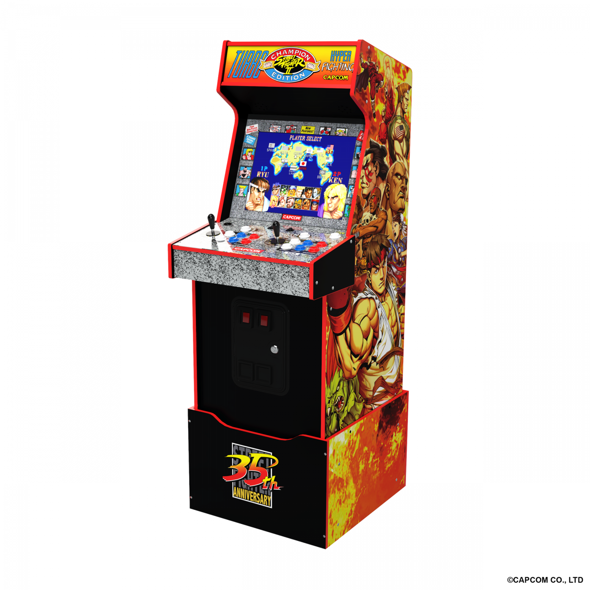 ARCADE 1 UP STREET FIGHTER LEGACY 14-I-1 WIFI-AKTIVERAD ARCADE MACHINE