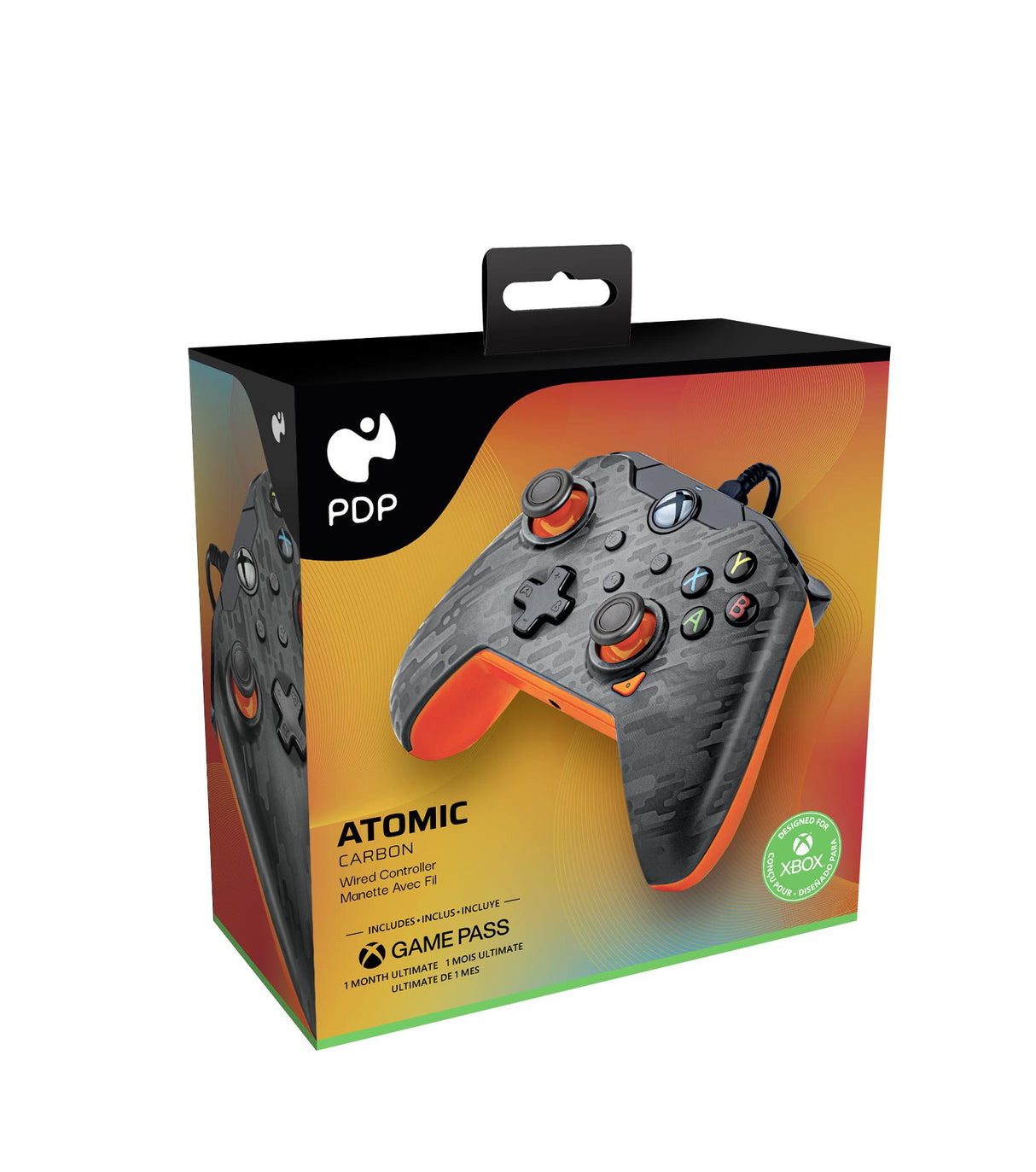 PDP Gaming Kabelbunden Handkontroll – Atomic Carbon