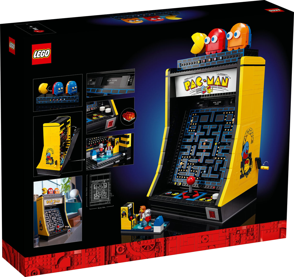 LEGO 10323 Ikoner PAC-MAN Spelmaskin, Byggleksaksväska