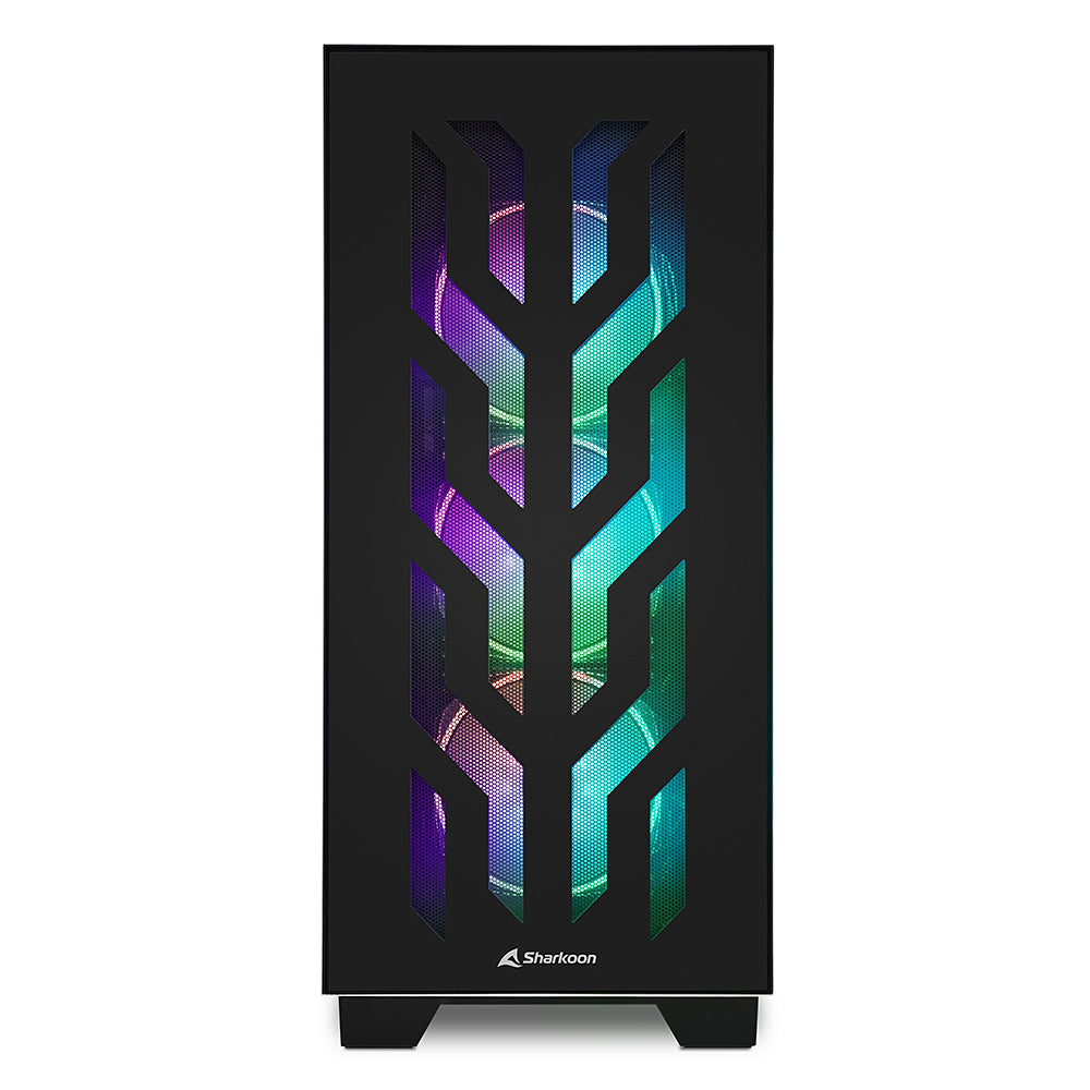 Sharkoon ELITE SHARK CA300T, big tower case (black, 2x tempered glass) Sharkoon