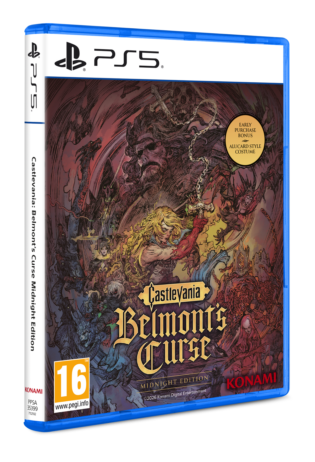 Castlevania: Belmont’s Curse - Midnight Edition – PlayStation 5 – spilomslag
