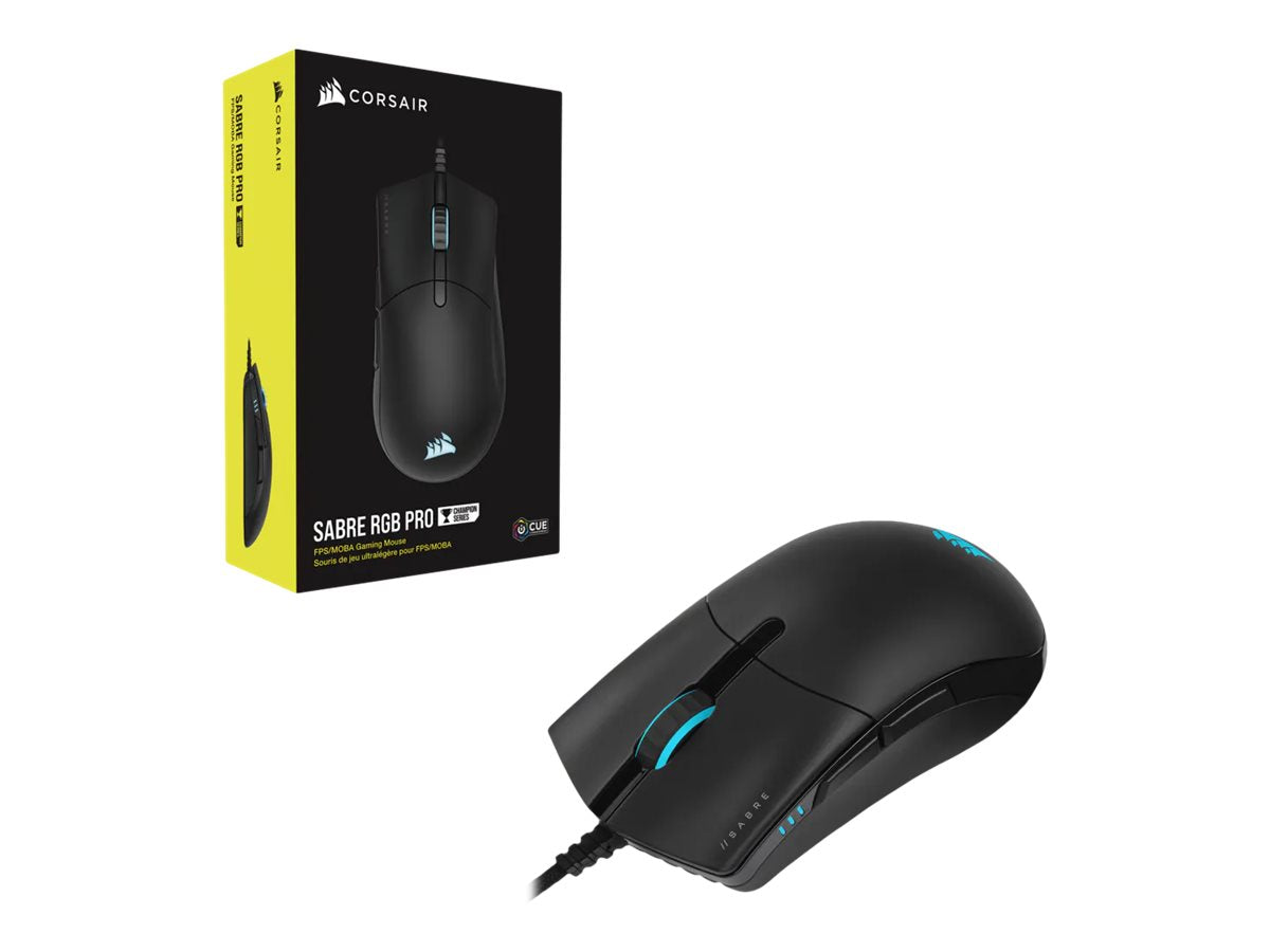 CORSAIR Champion Series Sabre RGB Pro Optisk Kabel Svart