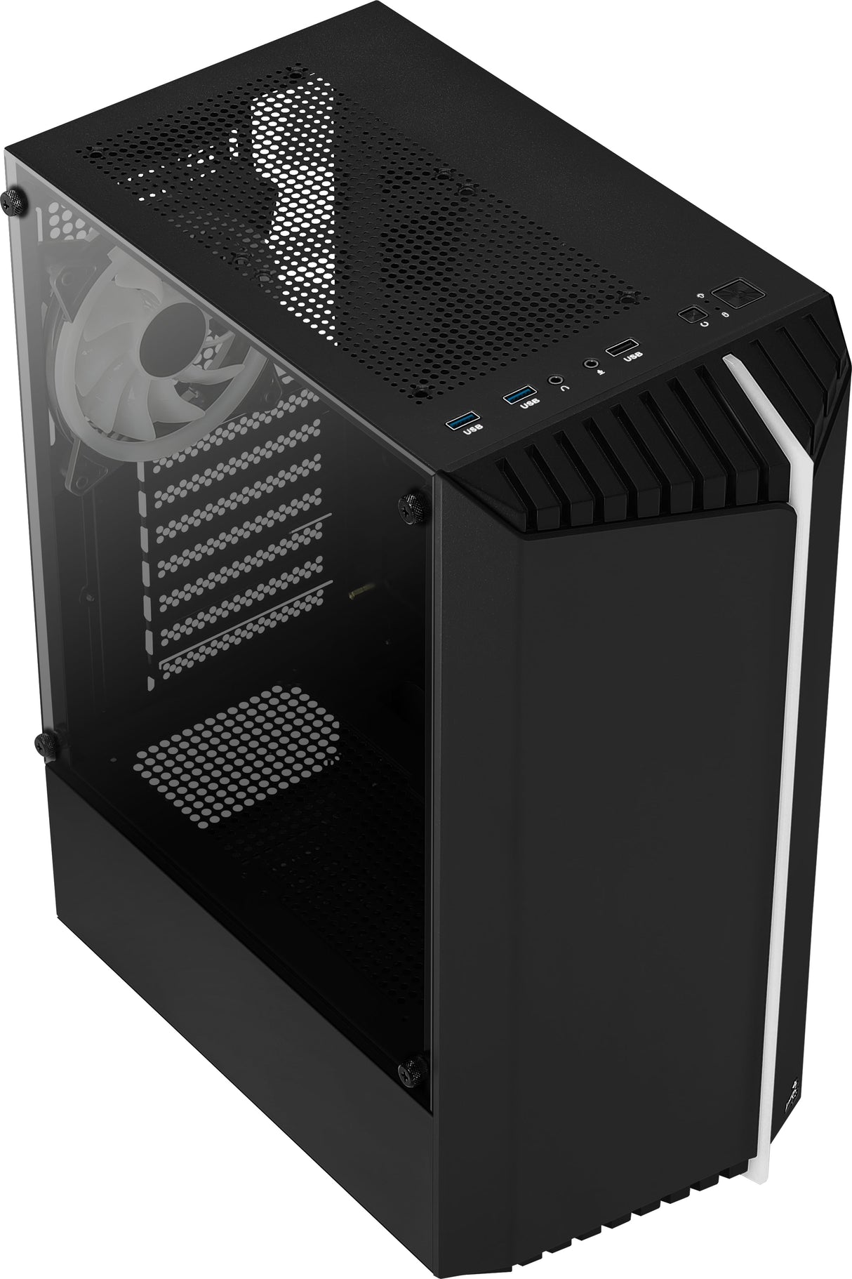AeroCool PGS V Series Bionic Tower ATX Ingen strömförsörjning Svart