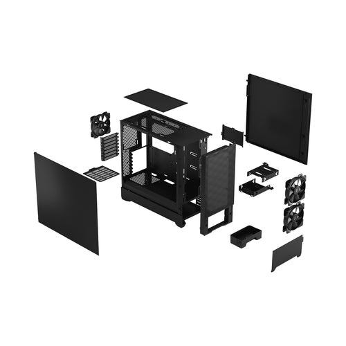 Midi Fractal Design Pop Air Black Solid