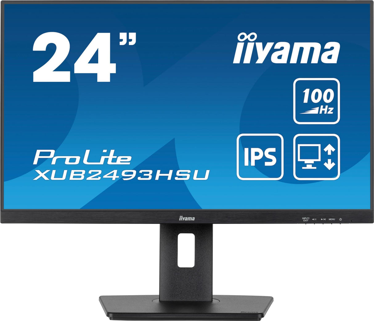 Iiyama ProLite XUB2493HSU-B6 24 1920 X 1080 (Full HD) HDMI DisplayPort 100Hz Pivot Monitor