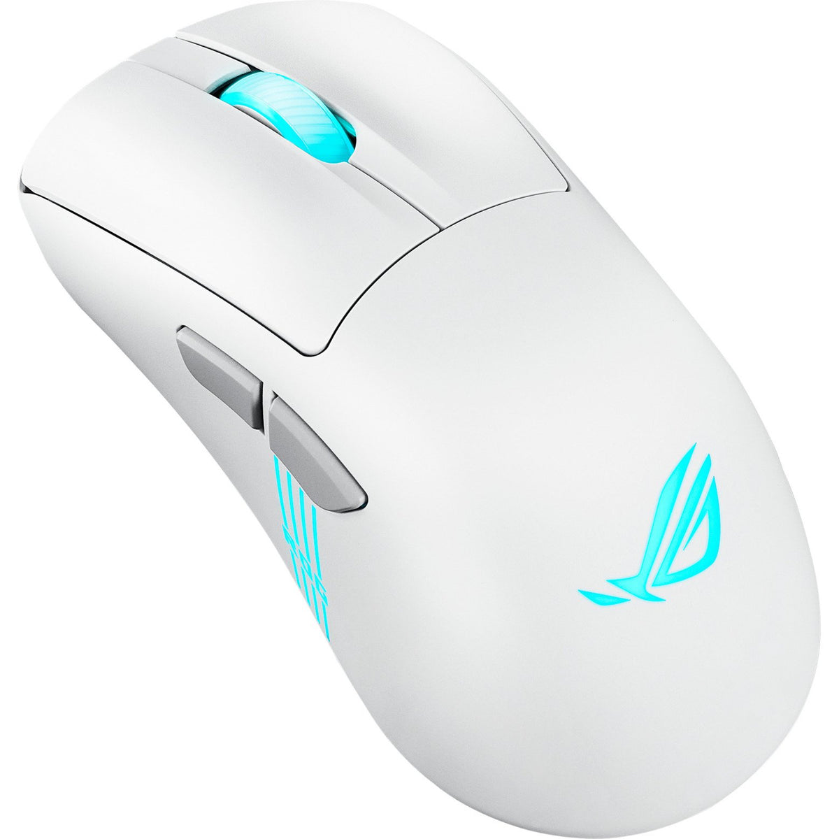ASUS ROG Keris II Origin – gamingmus – Hvid – produkt set skråt forfra