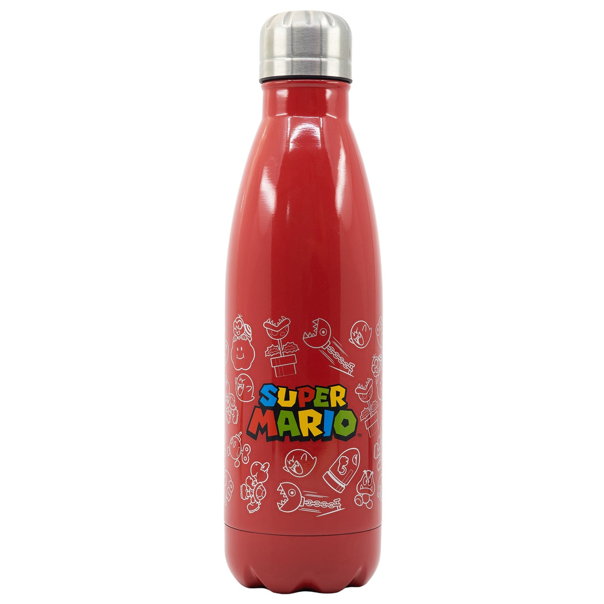 Super Mario - Metallflaska - Röd - 780 ML