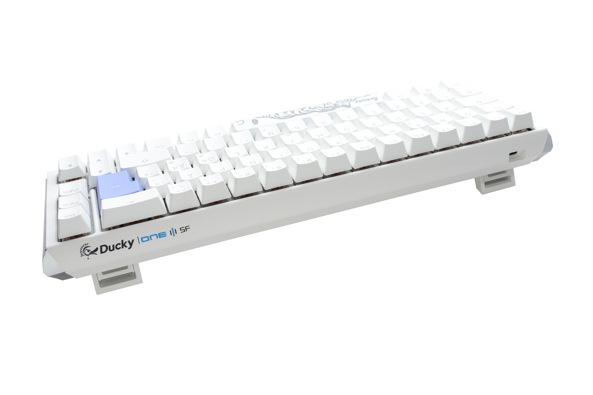 Ducky One 3 - Klassisk Ren Vit Nordisk - SF 65% - Körsbärssilver
