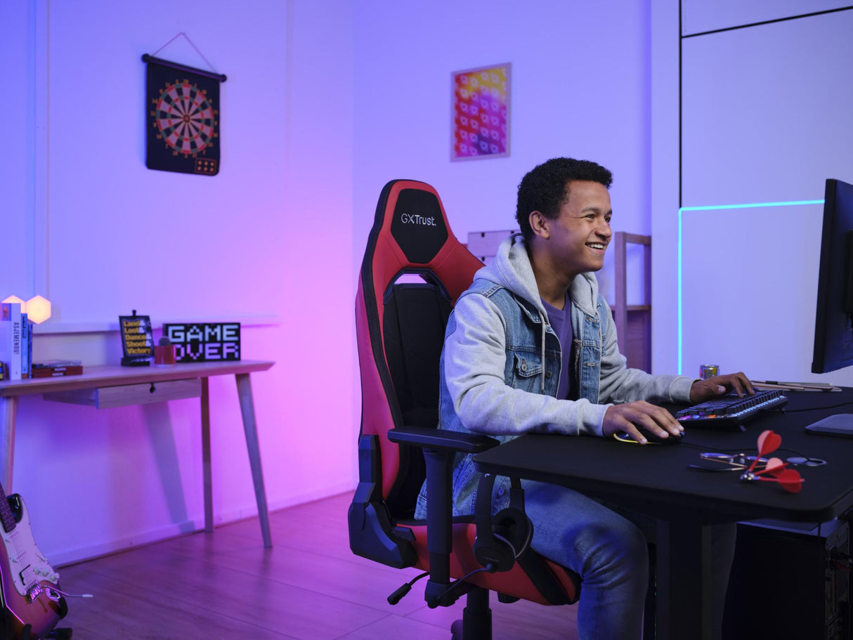 TRUST GXT714R RUYA GAMING CHAIR - RÖD